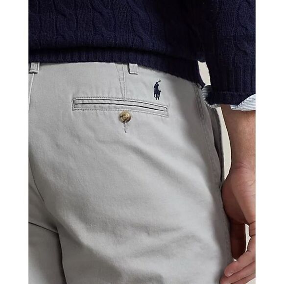 Polo Ralph Lauren NWT 10-inch relaxed fit chino shorts gray sz 28 - Picture 2 of 6